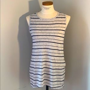 Athleta Striped Tunic Tank Top